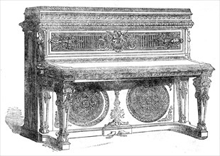 The International Exhibition: oblique grand pianoforte by Collard and Collard, 1862. Creator: Unknown.