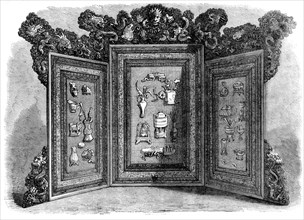 The International Exhibition: screen in the Chinese Court, 1862. Creator: Unknown.