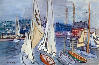 Sailing Boats at Trouville', c1936.  Creator: Raoul Dufy.
