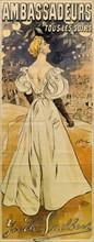 Yvette Guilbert. Ambassadeurs tous les soirs (Poster), 1895. Artist: Bac, Ferdinand (1859-1952)
