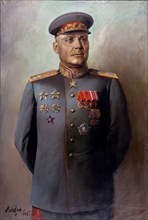 Portrait of the Marshal of Soviet Union Ivan Konev (1897-1973), 1945. Creator: Yakovlev, Vasili Nikolayevich (1893-1953).