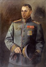 Portrait of the Marshal of Soviet Union and Poland Konstantin Rokossovsky (1896-1968), 1944. Creator:  Yakovlev, Vasili Nikolayevich (1893-1953).