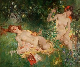 Nymphs in Summer, 1946. Creator: Christy, Howard Chandler (1872-1952).