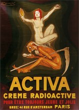 Activa, creme radioactive, 1921. Creator: Mauzan, Achille (1883-1952).
