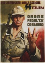 Honor, fidelity, courage, 1944. Creator: Boccasile, Gino (1901-1952).