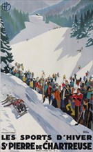 Les sports d'hiver à St Pierre de Chartreuse, 1930. Creator: Broders, Roger (1883-1953).
