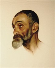 Portrait of the philosopher Lev Shestov (1866-1938). Creator: Sorin, Saveli Abramovich (1878-1953).