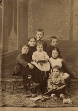 Children of the director of the teacher's seminary Ivan Timofeevich Savenkov, 1888-1889. Creator: Akselrod.