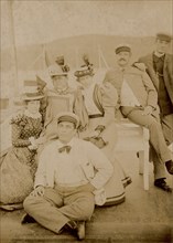 Fedotova GN - actress of the Maly Theatre with her troupe on the steamer "Lieutenant Malygin", 1897. Creator: Unknown.