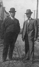 Mr. Dearborn on the right, between c1900 and 1916. Creator: Unknown.