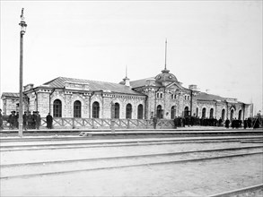The Terminal at Sliudianka Station, 1900-1904. Creator: Unknown.