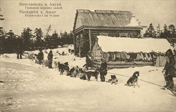 The city of Nikolaevsk-on-Amur. Gilyatskaya village in winter, 1900. Creator: Unknown.