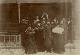 Wedding of Yudin L.G., son of G.V. Yudin, Krasnoyarsk merchant, wine merchant, gold miner, 1900. Creator: Unknown.