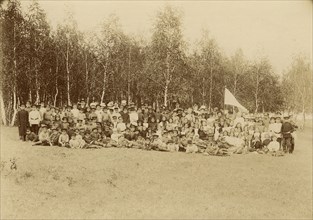 Excursion - a walk by participants of the playground of the Society for the Care of Primary..., 1901 Creator: Unknown.