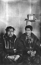 Two Chukchi in kukhlyankas, 1910-1929. Creator: Ivan Emelianovich Larin.
