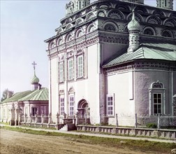 Detail of the Trinity Cathedral, Kostroma, 1910. Creator: Sergey Mikhaylovich Prokudin-Gorsky.