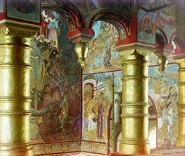 Inside the Church of Our Savior, in the vestibule, Rostov Velikii, 1911. Creator: Sergey Mikhaylovich Prokudin-Gorsky.
