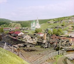 Factory in Kyn belonging to Count S.A. Stroganov (work was stopped), 1912. Creator: Sergey Mikhaylovich Prokudin-Gorsky.