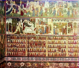 Fresco on the left wall in the Church of Saint John the Precursor, Yaroslavl, 1911. Creator: Sergey Mikhaylovich Prokudin-Gorsky.