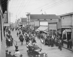 July 4th parade on Front Street, 1916. Creator: Unknown.