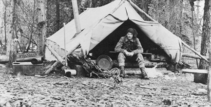 Gov. George Parks in camp, 1915. Creator: Unknown.