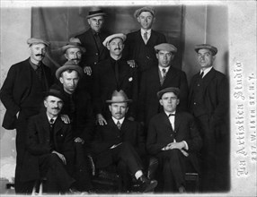 Colonists From Yugoslavia Before Going to Russia, 1922. Creator: Artistiru Studij.