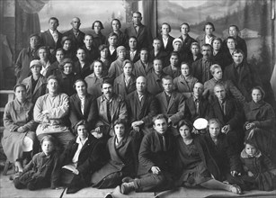 Teacher conference, 1928. Creator: GP Putintsev.
