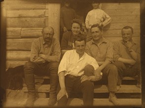 On a rest - Group portrait, 1929. Creator: Unknown.