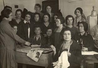 Cutting and sewing circle. Club "Communist". Moscow, 1920-1929. Creator: Unknown.