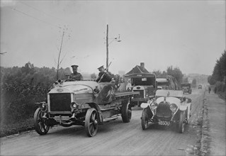 British armored autos in France, between c1910 and c1915. Creator: Bain News Service.