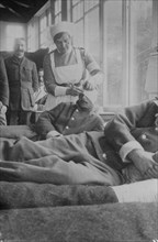 Corporal J. Mant in Canadian Hospital, Le Touquet, between c1910 and c1915. Creator: Bain News Service.