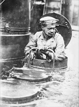 On a German Torpedo Boat, 19 Aug 1915. Creator: Bain News Service.