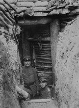 German Bomb-proof shelter, 5 yards deep, between c1915 and 1916. Creator: Bain News Service.