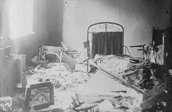 Room in villa at Tilsit occupied by Russian officers, between c1914 and c1915. Creator: Bain News Service.