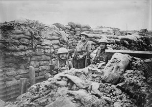 France - in a front line trench, 1917. Creator: Bain News Service.