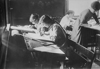 London Common Council Tech., Lessons in Tracing, May 1917. Creator: Bain News Service.