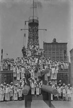Junior Naval Scouts on U.S.S. Recruit, 30 May 1917. Creator: Bain News Service.