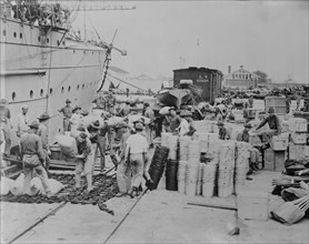 Loading supplies for our army in France, between 1917 and c1920. Creator: Bain News Service.