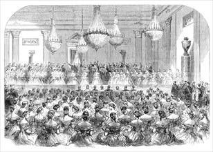 Visit of the Prince and Princess of Wales to Denmark: concert at Christiansborg Palace..., 1864. Creator: Unknown.
