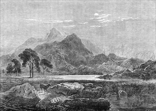 Loch Ericht - a Bright Night, by A. Gilbert - from the last Winter Exhibition, 1864. Creator: W Thomas.