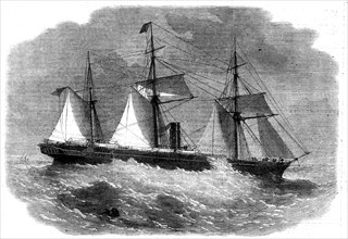 The Peninsular and Oriental Steam Company's new ship Poonah, 1862. Creator: Unknown.