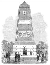 Monument on the battle-field of Magenta, erected by the people of Lombardy..., 1864. Creator: Unknown.