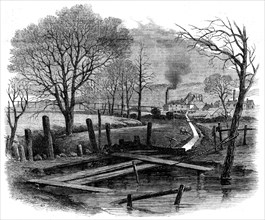 The fatal explosion at St. Edmund's Main Colliery, Barnsley, 1862. Creator: Unknown.