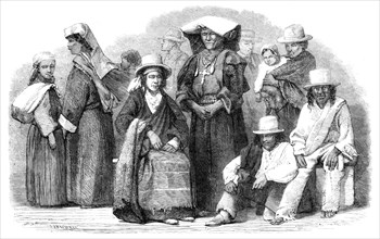 Indians of Peru and Bolivia, South America, 1864. Creator: Joseph Austin Benwell.