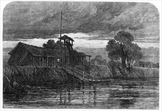 The Guard-house of Humaita, Paraguay, 1864. Creator: Mason Jackson.
