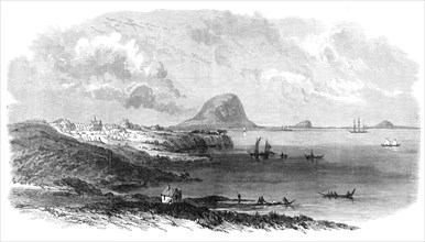 The War in New Zealand: Tauranga Harbour, with the camp of the head-quarters of the 68th..., 1864. Creator: Unknown.