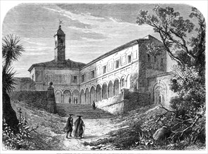 The Convent of St. Onofrio, near Rome, in which Tasso died, 1864. Creator: Mason Jackson.