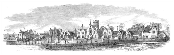 New Almshouses at Watford erected by the Salters’ Company of London, 1864. Creator: Unknown.