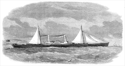 New blockade-runner Lizzie, built in the Clyde, 1864. Creator: Unknown.