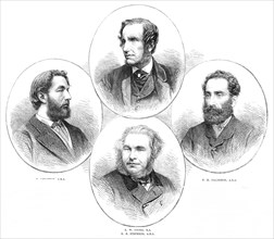F. Leighton, A.R.A., E. W. Cooke, R.A., E. B. Stephens, A.R.A., P. H. Calderon, A.R.A., 1864. Creator: Unknown.